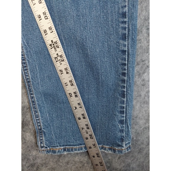 Levis 541 Jeans Mens 39x32 Blue Ahtletic Taper Medium Wash Fade Whiskered Grunge - Picture 4 of 13